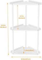 Jesginboo 3 Tier Bathroom Counter Organizer, Vanity Organizer Corner Shelf - Image 3