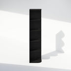 Furinno Reed Corner Shelf, 5-Tier Corner Bookshelf, Book Shelf, Corner Shelves - Image 5
