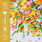 Easter Sprinkles Mix, 4.2 oz Edible Bunny Rabbit Sprinkles with Pastel Spring Nonpareils Jimmies Sprinkles for Baking, Cake Decorating Supplies for Easter Ice Cream Cookies Cupcake Topper & Holiday Treats - Image 4