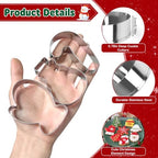 12 Pcs Christmas Cookie Cutters Set, Stainless Steel Holiday Cookie Molds - Image 3