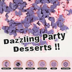 HUEBEATY Puppy Dog Sprinkles with Bone, Pink Purple Cake Sprinkles, 180g - Image 4