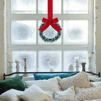 Retrowavy 12 Pcs Small Christmas Kitchen Cabinet Wreaths with Ribbon - Image 4