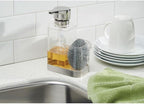 mDesign Modern Plastic Kitchen Sink Countertop Liquid Hand Soap Dispenser Pump - Image 2