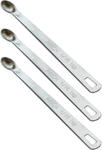 3PCS 1/16 Teaspoon Single Tiny Measuring Spoon, Small Individual Stainless by BERYLER