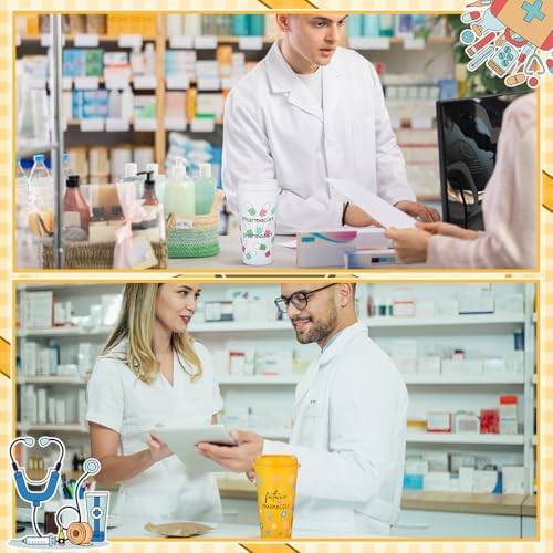 SiliFine 12 Pcs Pharmacy Week Gifts Bulk 16 oz Pharmacist Tumblers Gifts - Image 5