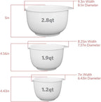 Glad Mixing Bowls with Pour Spout, BPA Free, Dishwasher Safe Plastic | Kitchen - Image 3
