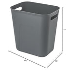 UUJOLY Plastic Small Trash Can Wastebasket, Garbage Container Basket - Image 3