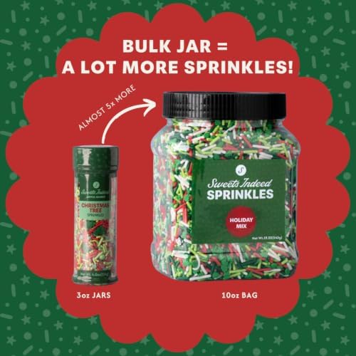 Sweets Indeed Holiday Sprinkle Mix, Bulk, 19.22 oz - Image 3