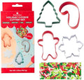 Sweets Indeed Christmas Cookie Cutters with Sprinkle Mix, Baking and Decorating Kit by SweetsIndeed