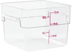 Cambro 12SFSCW135 Camwear Polycarbonate Square Food Storage container, 12 Quart - Image 2