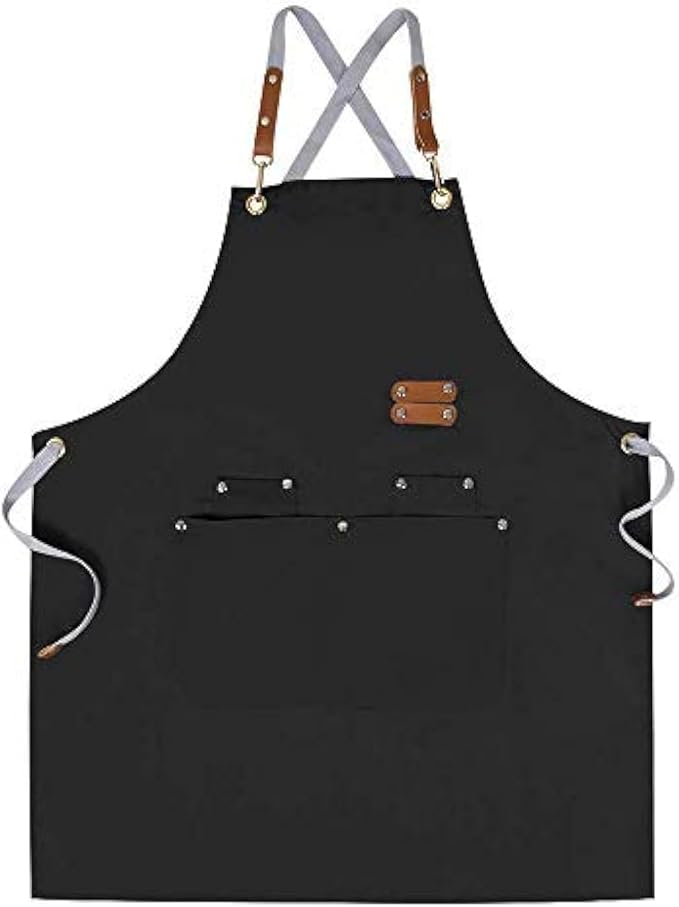 Mignongirl Chef Apron-Cross Back Apron by Mignongirl