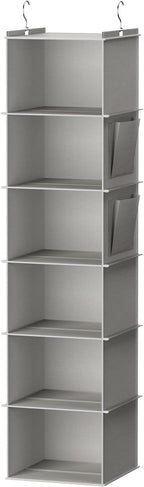 YOUDENOVA Hanging Closet Organizer and Storage, 6-Shelf Closet Hanging Storage by YOUDENOVA