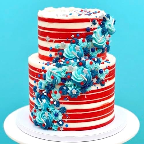 Sprinkles | Colored Sugar | Patriotic Sprinkles | Red white and blue sprinkle | Cocktail sugar | Cupcake sprinkle | Cake sprinkles | Manvscakes | 3 ounces - Image 3