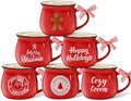 Sawysine 6 Set Christmas Coffee Mugs, Holiday Gift, Gingerbread Man by Sawysine