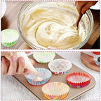 SANNIX 450pcs Easter Cupcake Liners, Bunny Chick Egg Baking Cups Cupcake Wrappers Paper Wraps Muffin Liners for Easter Spring Birthday Party Candy Cake Decorations Supplies(9 Designs) - Image 4