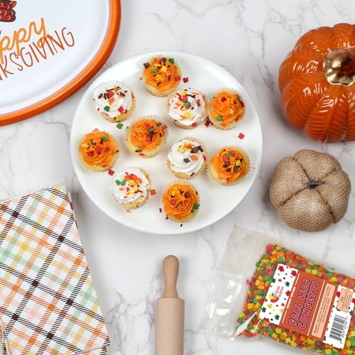 Fall Sprinkles - 1.2 Pounds - Fall Leaf Shaped Sprinkles for Baking - Image 6