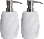 Clasin Home Resin Soap Dispenser Set 2, Refillable Hand Soap Dispenser by ClasinHome