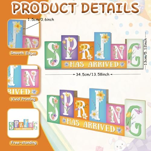 Easter Decorations, Wooden Easter Table Decorations - Image 3