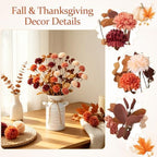 Fall Thanksgiving Table Decorations, Farmhouse Centerpieces for Tables - Image 4