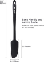 Silicone Jar Spatula, Small Rubber Scraper, Spatulas Silicone Heat Resistant - Image 2