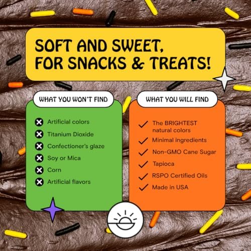 Harvest Softies, Natural Halloween Sprinkles by Supernatural, Made in USA, Dye-Free, Soy Free, Gluten Free, Vegan, 3oz - Image 3