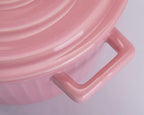 WHJY Pink Ceramic Casserole Dish - Image 3