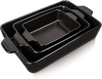Sweejar Ceramic Bakeware Set, Rectangular Baking Dish by Sweejarco1949