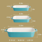 Sweejar Ceramic Bakeware Set, Rectangular Baking Dish - Image 6