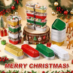 LemonRoad Mini Loaf Pan with Lids and Spoons, Christmas Colors, 120 Sets - Image 4