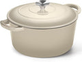 P&P CHEF 6QT Enameled Dutch Oven, Cast Iron Dutch Oven Pot by PPCHEF