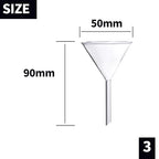 Glass Funnel Set, 50mm & 40mm Diameter - Image 4