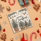 Merry Christmas Decorations, Christmas Tree Wooden Sign Decor - Image 4