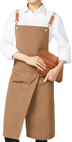 KITCHIEF Pottery Apron Split Leg, Cross Back Chef Apron - Image 6