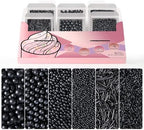 Black Sprinkles, Black Pearl Sprinkles for Cake Decorating, Cupcakes, 180g by Unknown