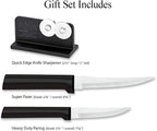 Rada Cutlery Paring Plus Sharpener Set, 3-Piece Knife Set - Image 2