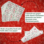 CAMKYDE 100 Pcs Christmas Wax Paper Sheets - Grease Proof for Food, Deli Paper Holiday Use (Reindeer) - Image 3