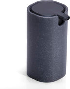 LINE+ARC Modern Easy-to-Press Soap Dispenser. No-Rust Cute Bathroom Gray Marble by LINEARC
