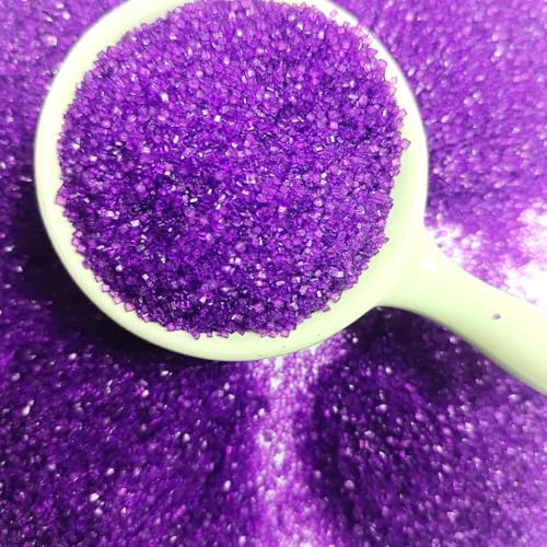 Edible Purple Sanding Sugar Sprinkles 142g/ 5.01oz Sugar Crystals for Cake Decorating Candy Baking Decorations Ice Cream Toppings and Cookie Decorating for Valentines Halloween Christmas - Image 2
