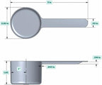 94 mL Long Handle Plastic Measuring Scoop - Image 2