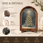 Winter Christmas Tree Arched Table Sign, Rustic Farmhouse Holiday Decor - Image 2