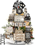 CroBlissful 23 Pcs Christmas Tiered Tray Decor Set, Winter Table Decor by CroBlissful