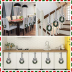 Retrowavy 12 Pcs Small Christmas Kitchen Cabinet Wreaths with Ribbon - Image 5
