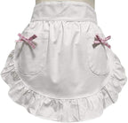 CRB Fashion Waist Apron Kitchen Cooking Restaurant Cotton Bistro Half Aprons by CBTRFashion
