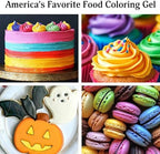Ann Clark Professional-Grade Gel Food Coloring Made in USA .7 oz, 12-pack - Image 2