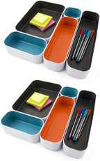 Three by Three Seattle 10 Piece Metal Organizer Tray Set - Image 4