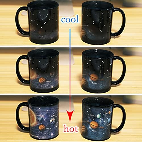 Kmiles Heat Changing Solar System Ceramic Mug Colour Changing Mug Magical Coffee Mug Tea Cup 12 Ounce - Novelty for Xmas Funny Gifts - Image 6