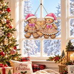 Gingerbread Christmas Decorations Gingerbread Boy Girl Heart Cookie Sign - Image 6