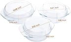 Set of 6 Pieces Round Tempered Glass Casserole Dish - Image 2