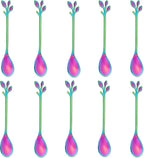 AnSaw Elegant Rainbow Leaf Coffee Spoons by AnSaw