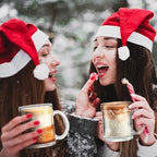 Maxcheck 6 Pack 12 oz Christmas Hot Chocolate Mugs Gingerbread Coffee Cups - Image 3